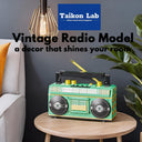 Dify Vintage Radio Building Block Toy Set, Creative Retro Radio MOC Model Brick Kit, Openable Cassette Compartment and Movable Antenna, 781 PCS