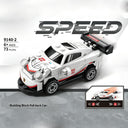 Dify Pull Back Car Building Blocks Set, 73 PCS White & Red Race Car Model Kit, Sports Car Building Toy for Kids, Teens & Adults | 5 Year Structural Warranty