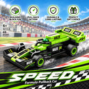 Dify F1 Racing Car Building Blocks Set, 69 PCS Green Formula Race Car Model Kit, STEM Building Toy for Kids, Teens & Adults | 5 Year Structural Warranty