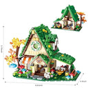 Dify Forest Cafe House Toy Building Set 608+ Pcs with LED Lights for Girls, Dream Forest Theme House Friends Building Blocks Playset, Gift for Kids & Adults | 5 Year Structural Warranty