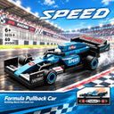 Dify F1 Racing Car Building Blocks Set, 69 PCS Light Blue Formula Race Car Model Kit, STEM Building Toy for Kids, Teens & Adults | 5 Year Structural Warranty