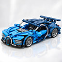 Dify Pull Back Car Building Blocks Set, 423 PCS Blue Supercar Model Kit, Sports Car Building Toy for Kids, Teens & Adults | 5 Year Structural Warranty