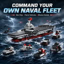 Dify 10-in-1 War Ship Building Block Set, Transforming Naval Battleship Construction Kit, STEM Engineering Toy for Kids & Teens, 5-Year Structural Warranty