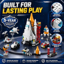 Dify 8-in-1 Spaceship Building Block Set, 319+ PCS Spacecraft Construction Kit, STEM Educational Toy for Kids, Creative Rebuild Play Set,