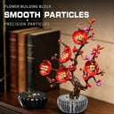 Dify Plum Blossom Building Blocks Set (599+ PCS) | Artificial Flower DIY Model Kit | Decorative Floral Blocks for Home & Office Décor