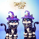 Dify Magic Cat Building Block Set, 1128 Pcs Animal Model with Light-Up Design, Changeable Eyes, DIY Construction Toy, Creative STEM Gift for Children, Teens and Adults