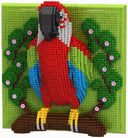 Dify Parrot Wall Art Building Blocks Set (2008+ PCS) | 3D Tropical Bird Mosaic Display Model | Complex for Ages 14+
