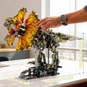 Dify Mechanical Dilophosaurus Building Blocks Set, 1277+ PCS | Movable Body, Claws &amp; Rotating Mechanism with Side Lights | Creative STEM Construction Toy &amp; Display Décor | 5 Year Structural Warranty