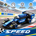Dify F1 Racing Car Building Blocks Set, 69 PCS Dark Blue Formula Race Car Model Kit, STEM Building Toy for Kids, Teens & Adults | 5 Year Structural Warranty