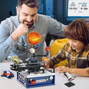 Dify Solar System Building Set – 775 PCS Rotating Planet Model with Glowing Sun & Rocket, Compatible with Major Brands, STEM Educational Toy for Boys & Girls Ages 8–14