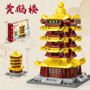 Dify || Ocean Chinese Architecture Series || Yellow Crane Tower Building Block Set || 167 Pcs || Compatible with Major Brick Brands