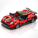 Dify Pull Back Car Building Blocks Set, 426 PCS Red Race Car Model Kit, Sports Car Building Toy for Kids, Teens & Adults | 5 Year Structural Warranty