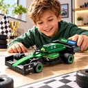 Dify F1 Racing Car Building Blocks Set, 68 PCS Dark Green Formula Race Car Model Kit, STEM Building Toy for Kids, Teens & Adults | 5 Year Structural Warranty
