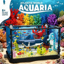 Dify Aquarium Building Blocks Set (648+ PCS) | Rotating Ocean Scene with Moving Shark, Coral Reef & LED Lights | Large Display Model for Kids & Adults | 5 Year Structural Warranty