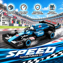 Dify F1 Racing Car Building Blocks Set, 69 PCS Light Blue Formula Race Car Model Kit, STEM Building Toy for Kids, Teens & Adults | 5 Year Structural Warranty