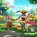 Dify Creative Tree House Building Blocks Set, 958+ PCS Mini Brick Nature Treehouse Model Kit with Swing Telescope Cat Birds, Construction Toy for Kids Girls Boys Teens, Gift Idea Ages 10+