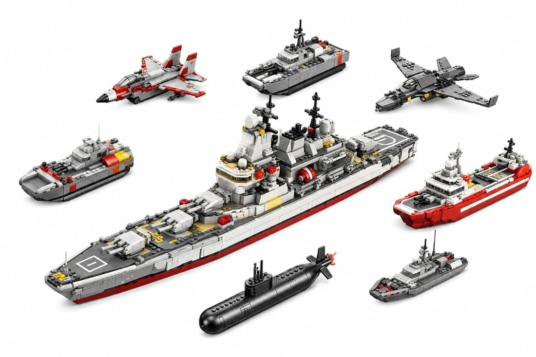 Dify 8-in-1 Ship Building Block Set, 526+ PCS Transforming Boat & Marine Vessel Models Kit, STEM Educational Toy for Kids & Teens, Creative Rebuild Play Set, 5-Year Structural Warranty