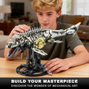 Dify Mechanical Mosasaurus Building Block Set, 1413+ PCS Ocean Dinosaur Model with LED Light, Movable Linkage Gears & Display Stand, STEM Gift for Adults, 5 Year Structural Warranty