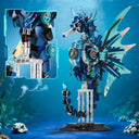 Dify Mechanical Seahorse Building Set, 1003 Pcs Sea Animal Model with Display Stand and Movable Design