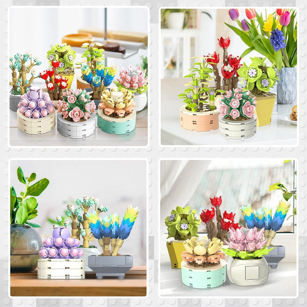 Dify 9 in 1 Succulent Bonsai|| for Decoration Home Decor || (750+pcs)