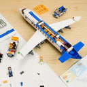 Dify Passenger Airplane Building Set, Airport Playset with Shuttle Bus, Luggage Truck, Boarding Stairs, and 7 Minifigures, STEM Toy for Kids Aged 6-12 || 2 Years Warranty || (463+ Pieces)