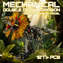 Dify Mechanical Dilophosaurus Building Blocks Set, 1277+ PCS | Movable Body, Claws &amp; Rotating Mechanism with Side Lights | Creative STEM Construction Toy &amp; Display Décor | 5 Year Structural Warranty