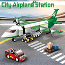 Dify City Cargo Airplane Building Blocks Set (383+ PCS) | Cargo Plane with Car, Luggage Tray & Movable Stairs | Airport Construction STEM Toy for Kids 6–12