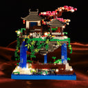 Dify Cherry Blossom Bonsai Tree Building Set, 3200+ PCS Micro Mini Blocks, Japanese Sakura Tree with 2 LED Lights, Chinese Pond Architecture Model Kit, Ages 14+, 5 Year Structural Warranty