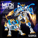 Dify White Tiger Building Blocks Set (513+ PCS) | Mythical Guardian Beast Model Kit | Creative STEM Construction Toy & Display Décor | 5 Year Structural Warranty