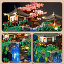 Dify Cherry Blossom Bonsai Tree Micro Building Set, Chinese Architecture Pond Kits, Japanese Sakura Tree for Adults & Kids ||with led Lights|| 2 Years Structural Warranty || (2705+ Pcs)