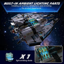 Dify Space Fighter Building Block Set, 739+ PCS Futuristic Spaceship Construction Kit, STEM Aerospace Toy Gift for Kids & Teens