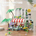 Dify Garden Courtyard Model House Building Block Set ||with LED Lights||Perfect STEM Toy Gift for Kids || 705+ Pcs