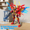 Dify Vermilion Bird Building Blocks Set (531+ PCS) | Mythical Phoenix Guardian Model Kit | Creative STEM Construction Toy & Display Décor | 5 Year Structural Warranty