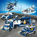 Dify 4-in-1 Police Truck Building Block Set, 1085+ PCS Multi-Model Police Vehicle Kit with Truck, Patrol Units & Accessories, STEM Construction Toy | 5 Year Structural Warranty