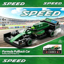 Dify F1 Racing Car Building Blocks Set, 68 PCS Dark Green Formula Race Car Model Kit, STEM Building Toy for Kids, Teens & Adults | 5 Year Structural Warranty