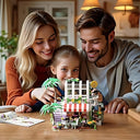 Dify Garden Courtyard Model House Building Block Set ||with LED Lights||Perfect STEM Toy Gift for Kids || 705+ Pcs