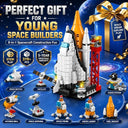 Dify 8-in-1 Spaceship Building Block Set, 319+ PCS Spacecraft Construction Kit, STEM Educational Toy for Kids, Creative Rebuild Play Set,