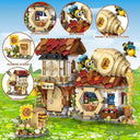 Dify Honey Workshop Building Blocks Set (1242+ PCS) | Street View Mini Bricks Farmhouse Architecture Model Kit for Ages 14+ | Creative DIY Display Décor | 5 Year Structural Warranty