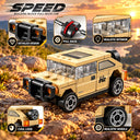 Dify Pull Back Car Building Blocks Set, 55 PCS Desert Tan Off-Road SUV Model Kit, Sports Car Building Toy for Kids, Teens & Adults | 5 Year Structural Warranty