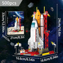 Dify Space Ship Exploration Rocket and Launcher Toy Building Block Set Stem Aerospace Kit, Ideal Gift for Kids || (500+ Pcs)