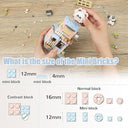 Dify Street View Flower House Mini Building Blocks Set, 810+ PCS Cute Panda Flower Shop Architecture Model Kit, Creative MOC Construction Toy for Girls Boys Kids Adults, Gift Idea Ages 6+