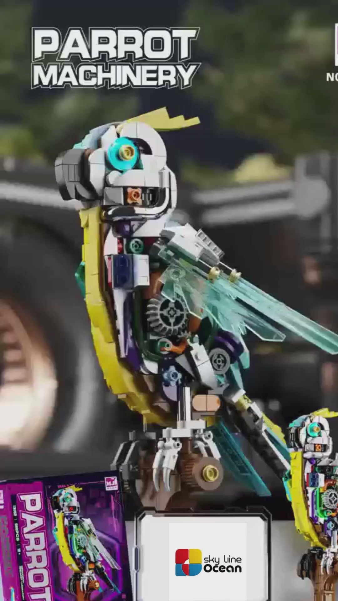 Dify Finger Rock Creator Parrot building set, 688 pieces — product video