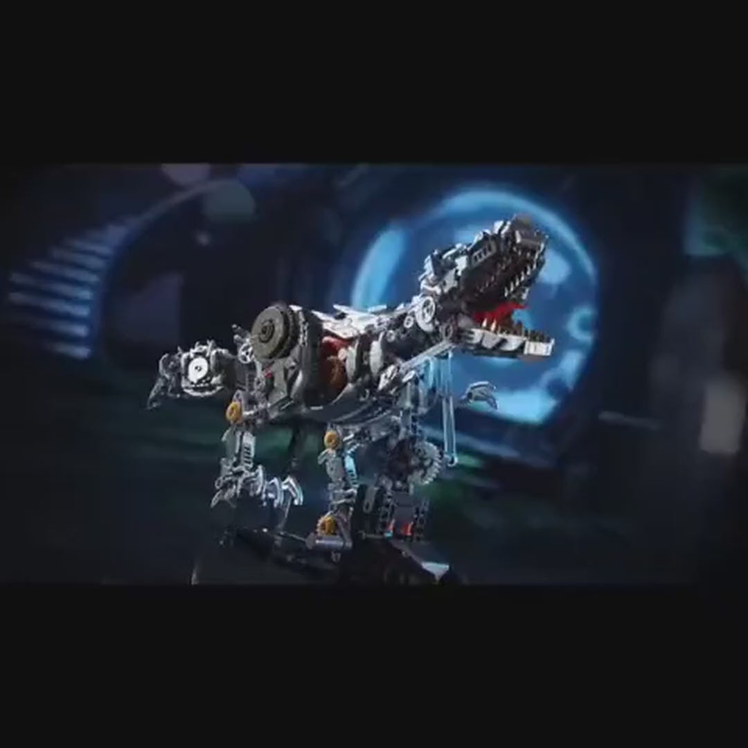 Dify Mechanical T-Rex building kit, 1388 pieces articulated dinosaur — product video