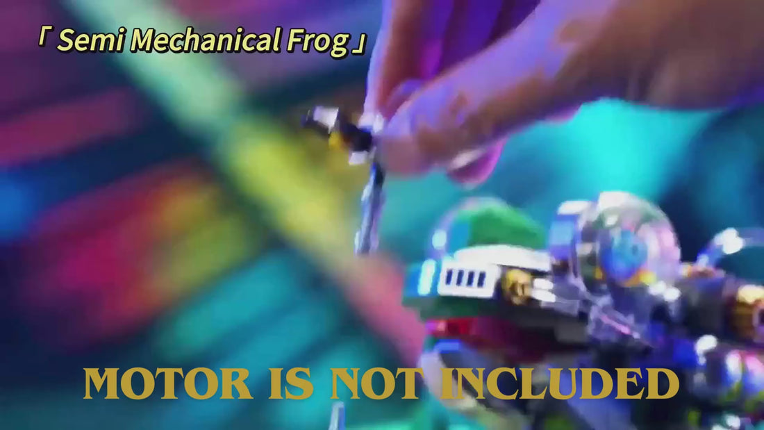 Dify Mechanical Frog building blocks set, 898+ pieces articulated model — product video